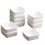 10 Pcs White Square Dip Bowls, Dishwasher Safe Small Serving Dishes for Condiments, Snacks 1