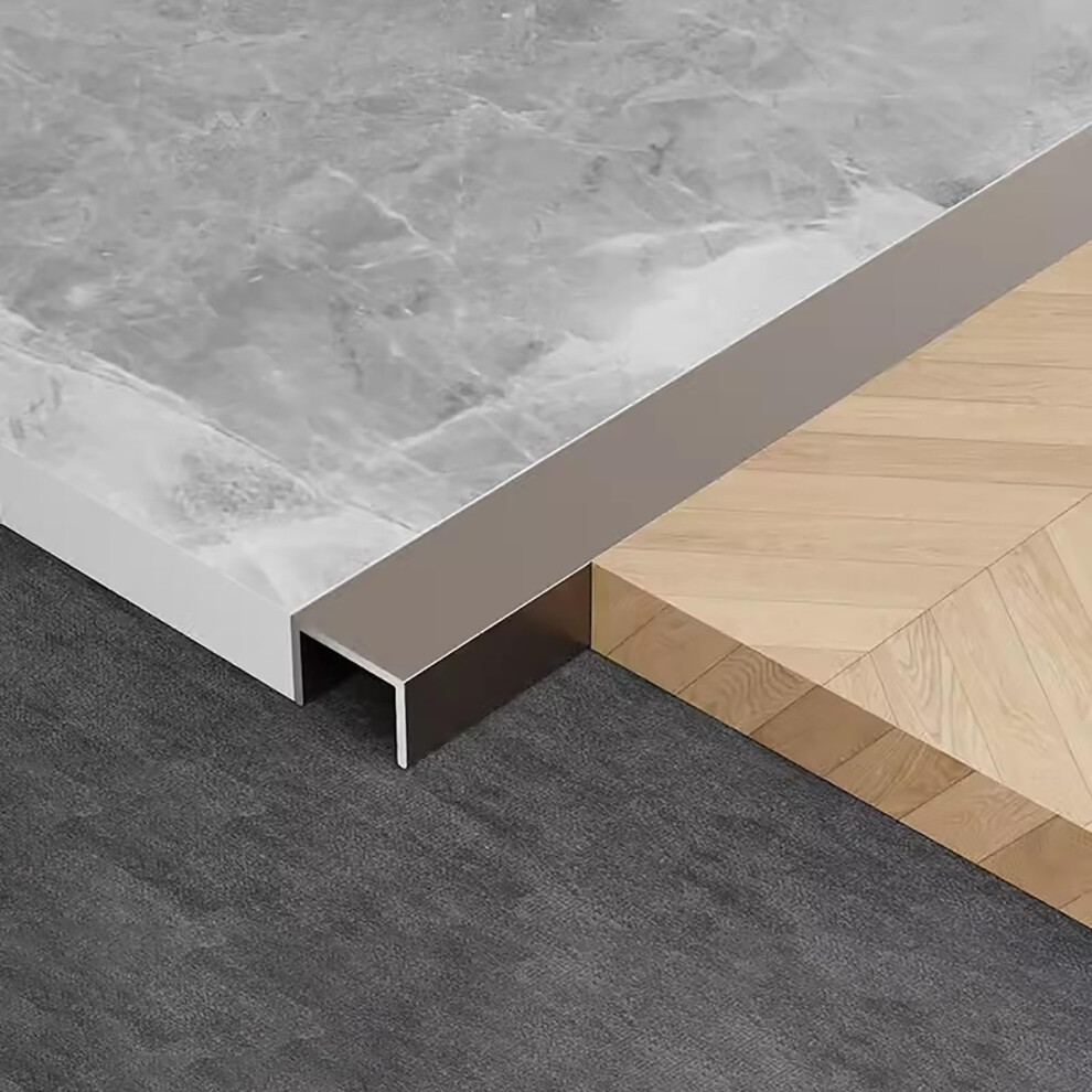 Rose Gold Corner Guard Aluminum Edge Trim, Impact‑Resistant Decorative Wall Protector Strip, Drill‑ Durable Finish