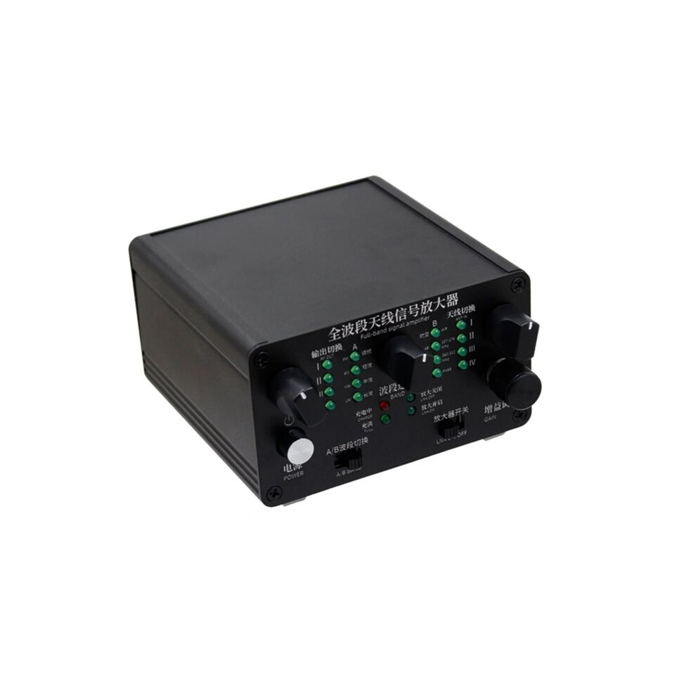 Full-Band Antenna Signal Amplifier 4-Channel 30Khz-650Mhz Low Noise Adjustable Gain Amplifier 6032810400224