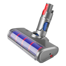 Testina Spazzola A Trasmissione Diretta per V7 V8 V10 V11 V15 con 4 Luci LED - Adatta per Pavimenti Duri