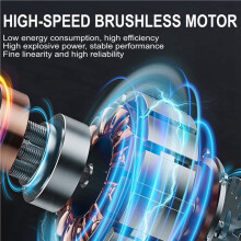 Souffleur D'Air Portable Turbo 130 000 Tr/Min : Puissant Souffleur D'Air pour Clavier, PC, Ordinateur Portable, Voiture, Appareil Photo, Élimination