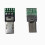 10 Stuks -USB-Connectoren voor  S2/S3 MULTI Micro-Camera Data 15-Pins USB PCB-Connector Platte Micro-USB-Stekkeradapter 10