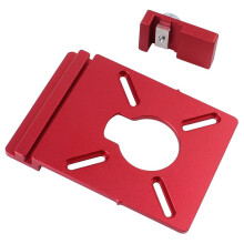 1Set Guide Rail Adapter, Straight Milling Aluminum Alloy Auxiliary Bracket with Limiter Compatible Most
