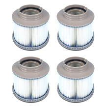 4 Pack Inflatable Pool Filter Cartridge for MSPA Hot Tub FD2089, Easy Replacement and Consistent Performance