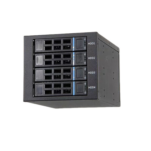 Gabinete Externo para Armazenamento de SSD com Conexão Direta para 4 Discos Rígidos de 3,5 Polegadas, Compatível com U.2/ 1