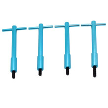 4 Stück Aluminium-Ventildeckel-T-Bar-Flügelmuttern 1/4"-20 für SBC BBC für Chevy für für Hohe T-Bar-Ventildeckelhalterung Blau