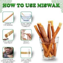 Miswak Stick Siwak Orgánico en Barra para el Cuidado Bucal Natural Meswak Siwak Stick Miswak Arak