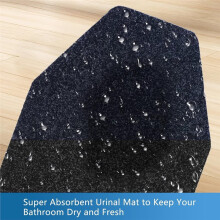 Tapis D'Urinoir (12 Pièces) - Emballage Sans Plis, Ultra-Résistants, Antidérapants, Absorbants, pour Toilettes Hommes