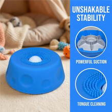 Slow Feeder Dog Bowls for Liquid Treat with Entertained -in Design,Anti-Slip Bone Broth Lick Bowl,for Anxiety Relief