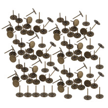 Meubelspijkers, decoratieve spijkers, platte kop, bronskleurig, corrosiebestendig, roestvrij, gemakkelijk te gebruiken, retro design,