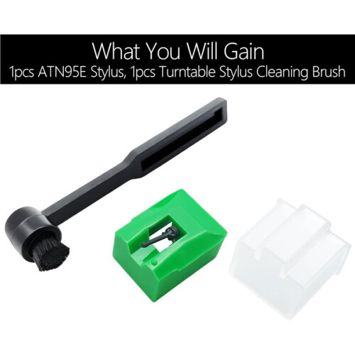 ATN95E Diamond Stylus Replacement for  AT-LP120-USB, Compatible with Multiple Cartridges1PC 1