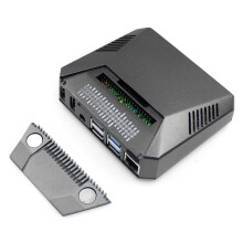 Argon ONE V2 Behuizing van Metaal en Aluminium met Verwijderbare GPIO-Afdekking, Passieve Koeling en Metalen Behuizing voor Raspberry Pi 4B