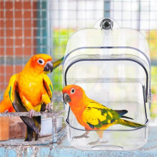 Bird Bath for Cage, Plastic Water Bowl Feeder for Pet Birds, Bathtub with Hanging Hooks for Little Bird Parrots