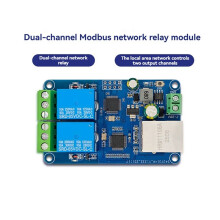 Modbus RTU 2-CH Network Relay Module Wired Ethernet LAN Control MCU W5500 TCP/IP Protocol