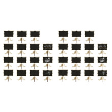 30Er-Pack -Tafel-Tischkarten mit Staffelei-Ständer - Kleine Rechteckige Tafelschilder für Hochzeiten, Geburtstagsfeiern, Tischnummern,
