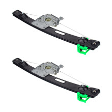 2X Rear Right Passenger Side Window Regulator W/O Motor for - E90 E91 3 Series -Glass Lifter 51357140590