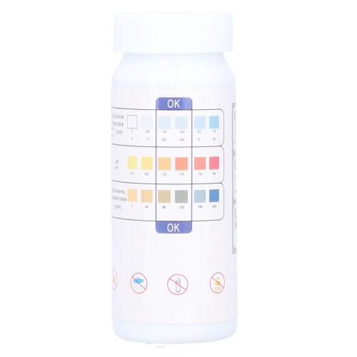 pH Test Strips for Water Quality Testing, Fast pH Detection and Easy Color Reading for Aquarium, Spa, Drinking Water