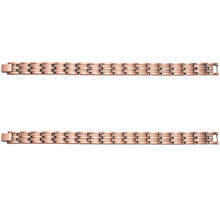2X Mens Elegant Pure Copper Magnetic Therapy Link Bracelet Pain Relief for Arthritis and Carpal Tunnel Male Jewelry