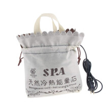 Electric Hot Stone Heater Bag for 16 Stones, Fast Heating Spa Massage Stone Warmer for Therapists