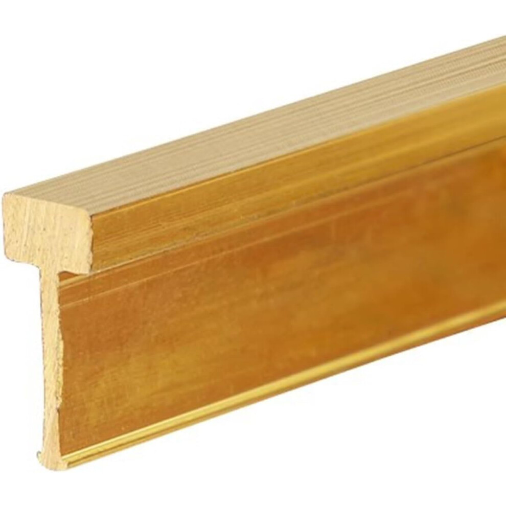 Brushed Solid Brass Floor Transition Strip For Doorways, Smooth Threshold Trim, Cuttable 1M Length 9073542956471