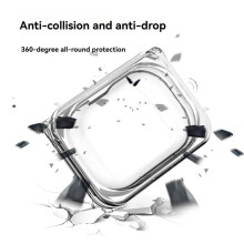 Transparent Earphone Case for Ear (A) Shockproof Protective Cover Keychain Anti-Scratch Headphone Box Skin Case