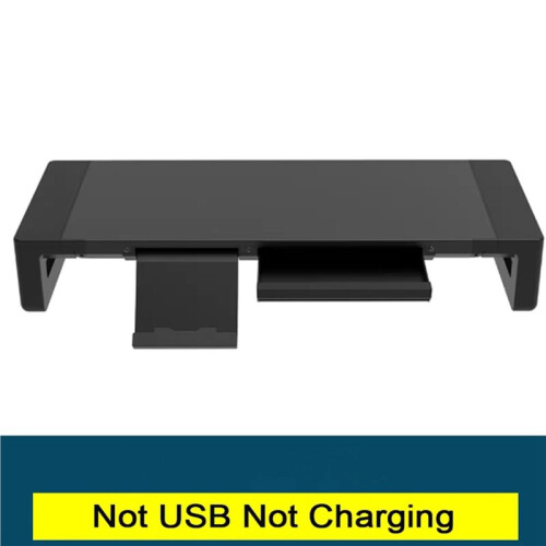 Monitor Stand Riser Computer Stand Desk Shelf Riser with Storage Drawer & Tablet Phone 2
