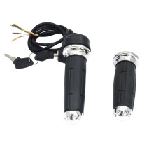 Motorcycle 25mm Handle Grips Electronic Throttle Hand Grips with Lock for Citycoco Electric Scooter