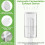 Kit de Fermentation pour Bocal Mason à Large Ouverture, Kit pour Cornichons/Choucroute avec 4 Poids de Fermentation en Verre 3