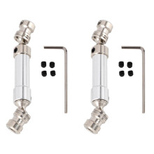 2X Metal Rear Drive Shaft Cvd for 12428 12423 1/12 Rc Car Crawler Short Course Truck Upgrade Hop- Parts,Silver