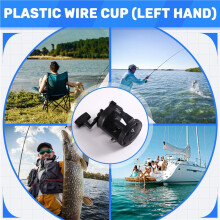Saltwater Fishing Reel TSSD4000 Trolling Reel Drum Fishing Reel Saltwater Sea Fishing Reel Pesca Black Left Hand