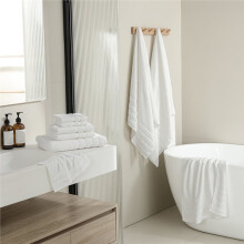 -Border Pure Cotton Black Bath Towel, Hand Towel, and Square Towel, Soft, Absorbent, and Colorfast. Medium Gray