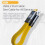 Cable USB 3.2 Macho A Macho, Tipo A A Tipo C, Carga Rápida, 36 W, Línea de Datos Flexible de 20 cm, Cable USB-A A USB-C, HDD Box A 5