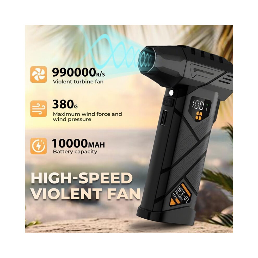 Hfx-01 Air Blower Turbocharged Fan 990000Rpm Blowing Force Strong Airflow Turbo Fan Wireless Compressed Air Duster 6033749338749