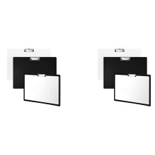 4 StüCk A3 Klemmbrett Klemmbrett A3 Querformat Schreibtafel mit Clip und Loch für AufhäNgen für BüRo KüChe Werkstatt
