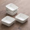 10 Pcs White Square Dip Bowls, Dishwasher Safe Small Serving Dishes for Condiments, Snacks 6