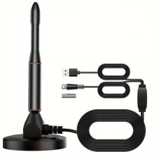 Digital TV Antenna 4K 1080P Indoor Digital TV Antenna with Amplifier Signal Booster for Local Channels