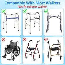 Cesta para Andador con Portavasos para Andador Plegable, Accesorios para Personas Mayores, Discapacitados, Plegable