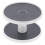 2 Tier Turntable Rack Organizer,Adjustable Rotating Holder Shelf,Gray White-Durable Plastic,Space Saving Kitchen Storage 1