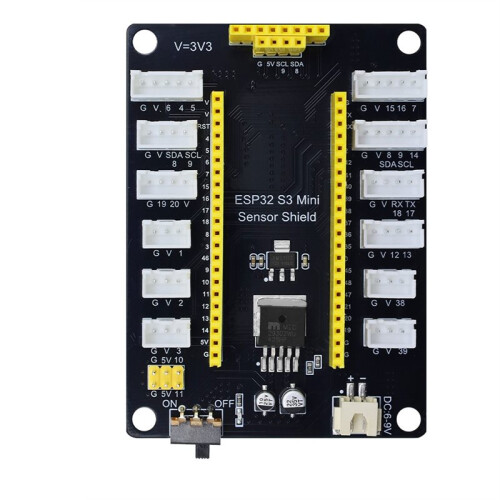 ESP32-S3 IoT Development Expansion Board, XiaoZhi AI Experiment Board,  Sensor Board with Anti-Reverse Interface
