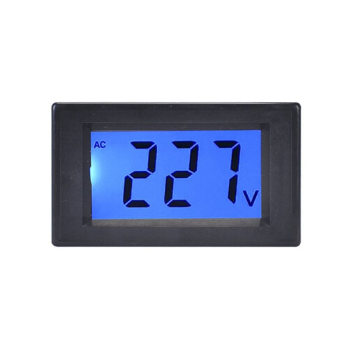 D85-20 AC Digital Display Voltmeter, AC220V 380V 500V, High-Definition LCD Meter, Two-Wire System 2