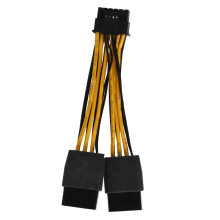 Cavo Adattatore per Scheda Grafica da 2x8 PIN Femmina A 16 PIN (12+4 PIN) Cavo Adattatore per Scheda Grafica da 8 PIN A 16 PIN 16AWG