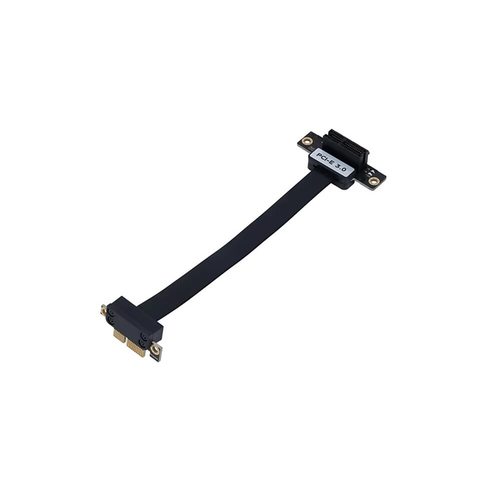 Pcie X1 Riser Cable 90 Degree Right Angle Pcie 3.0 X1 To X1 Extension Cable Pci Express 1X Riser Card Ribbon Extender 4712369512358
