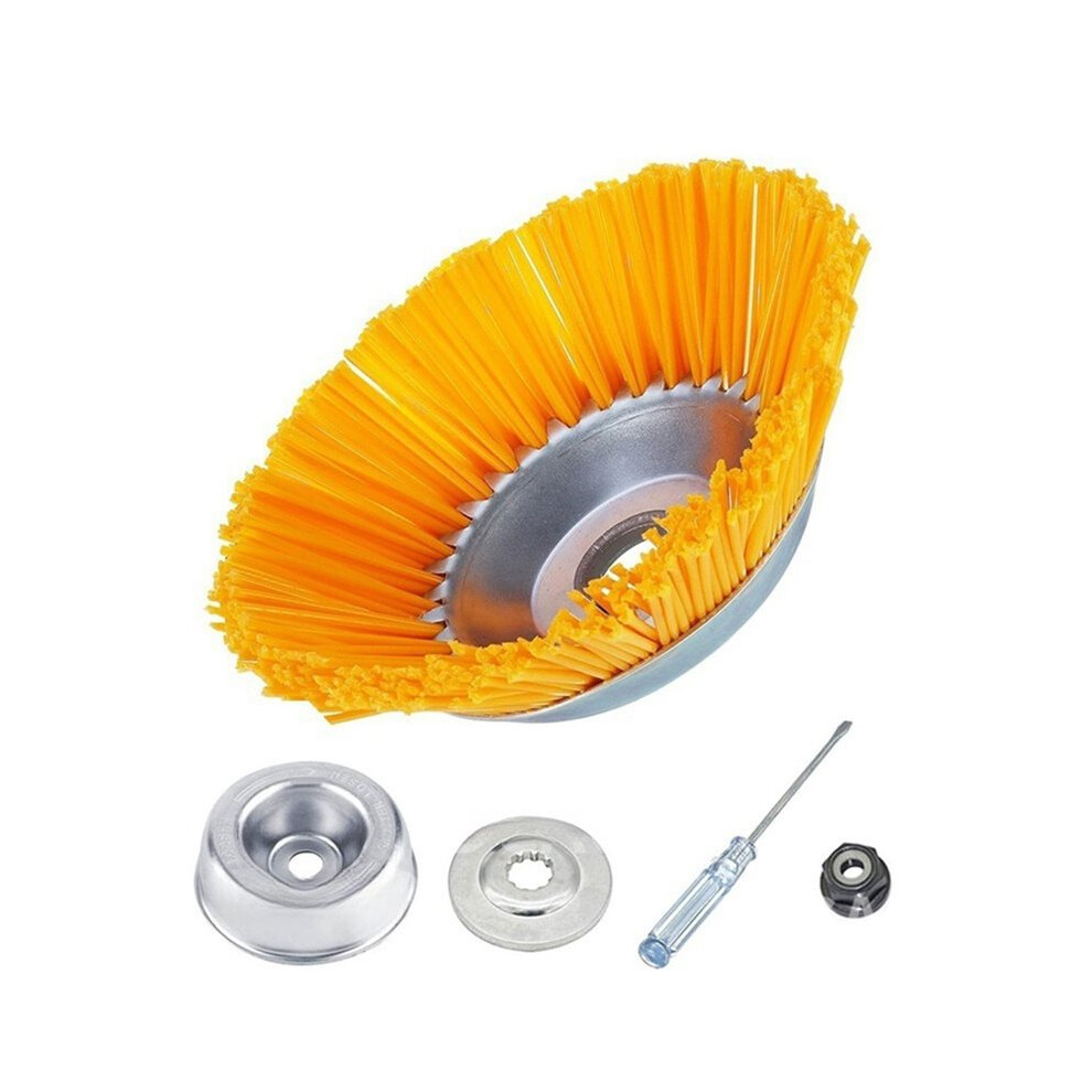 8Inch Lawn Mower With Grass And 4 Blade Adapter Attachment, Nylon Weeding Wheel, Household Weeding Brush Cutter 4714078922763