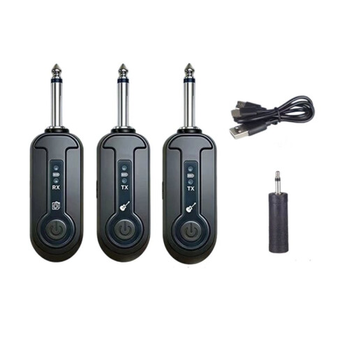 Wireless Guitar System Rechargeable Audio Transmitter Receiver Amplifier Adapter Musical Instrument Audio Transmitter