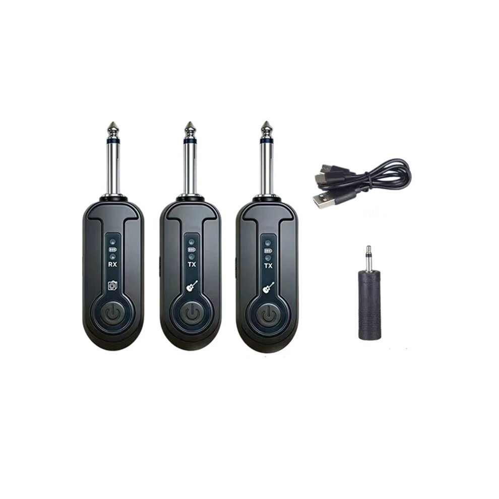 Wireless Guitar System Rechargeable Audio Transmitter Receiver Amplifier Adapter Musical Instrument Audio Transmitter 6033339485594