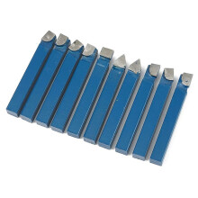 10-Delige Set van 1/4" Metaaldraai- en Freesgereedschap met Hardmetalen Punt, C6-Bits, Handgereedschap, Elektrisch Gereedschap en Accessoires