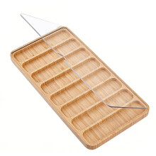 8 Slots Wooden Watch Band Organizer Watch Storage Case Tray Watch Band Organizer Case Dustproof Watch Band Storage Box