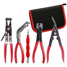 Kit di 5 Pinze per Scollegamento Elettrico per Auto, Set di Pinze per Fascette Stringitubo, Strumento per La Rimozione Dei Terminali Dei Cablaggi