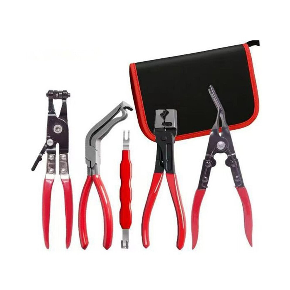 5Pcs Automotive Electrical Disconnect Pliers Kit, Hose Clamp Pliers Set, Terminal Removal Tool For Car Wire Harnesses 4711468326347