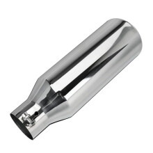 Embout D'Échappement Droit Universel pour Voiture, Entrée de 6,35 cm, Sortie de 10,16 cm, Longueur de 30,58 cm, Silencieux en Acier Inoxydable.